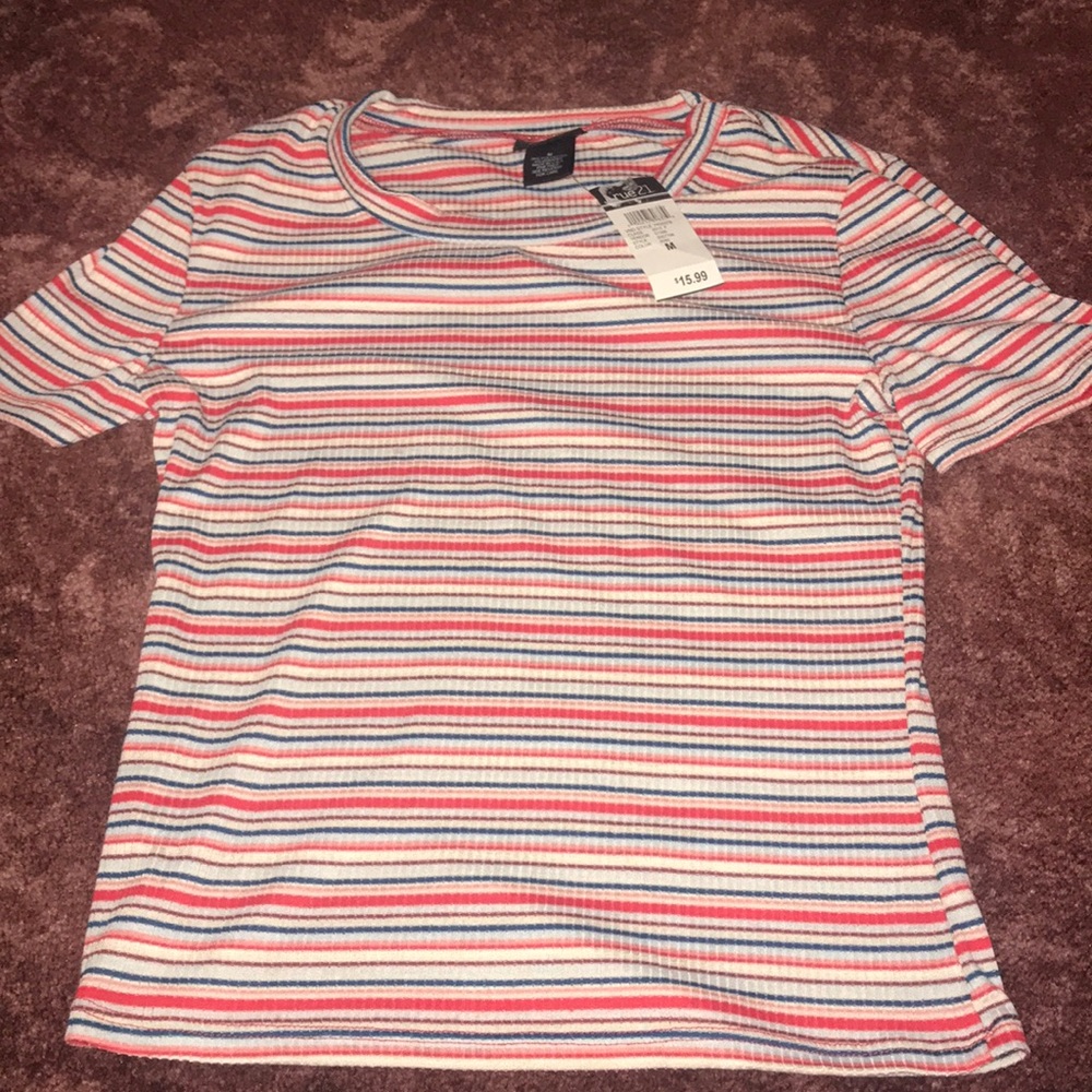 striped crop top
